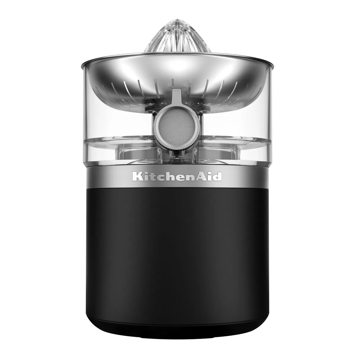 KitchenAid Go Cordless 5KCJR160OB - Exprimidor de cítricos con batería (sin batería), funcionamiento con un botón, filtro de pulpa, depósito de zumo de 500 ml con tapa, apto para lavavajillas, color